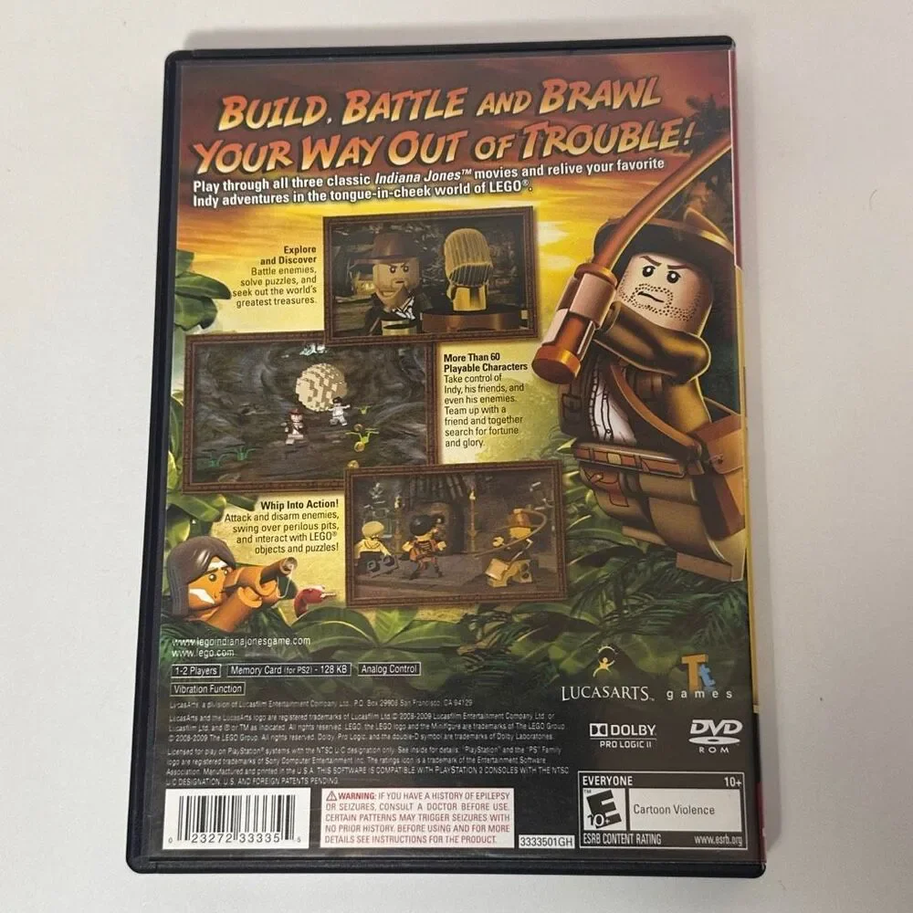 Playstation 2 LEGO Indiana Jones the Original Adventure Complete With Manual 200